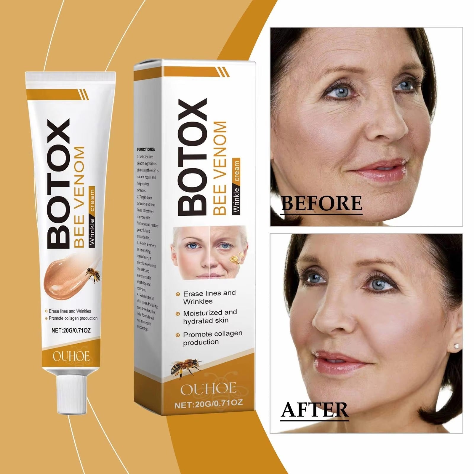 Bee Venom Wrinkle Cream – Firming & Anti-Aging Skin Care