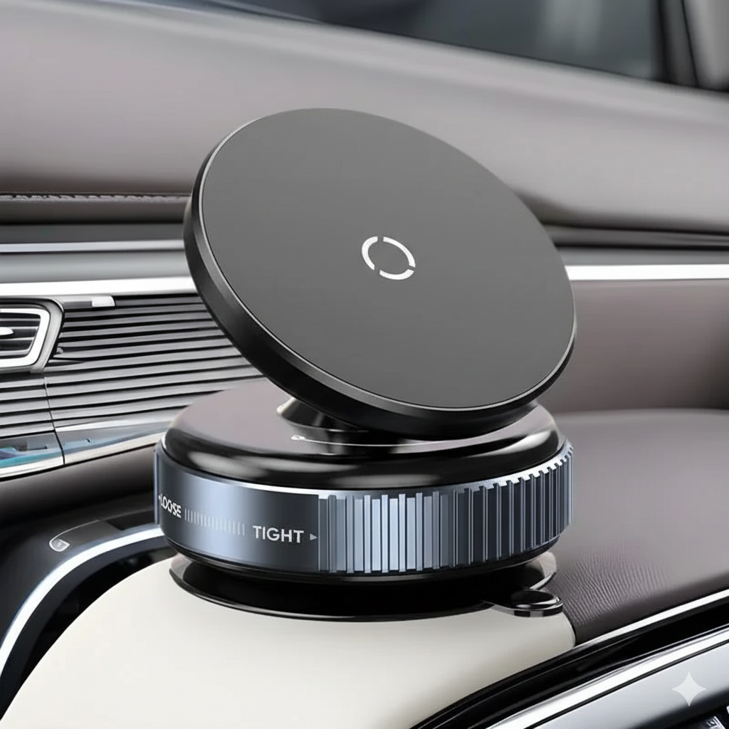 Magnetic Car Phone Holder – Strong Grip & Hands-Free Driving Stand