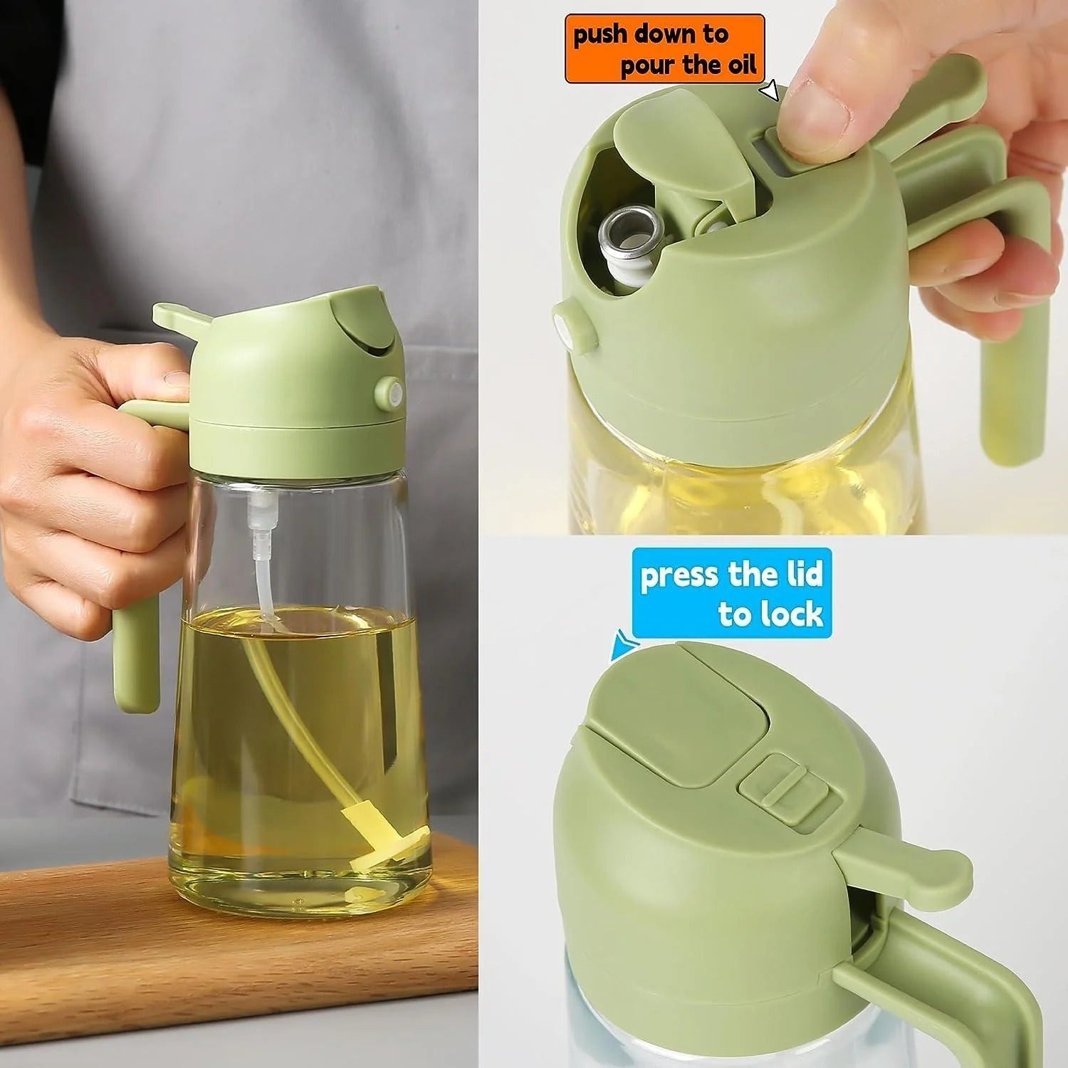 Oil Spray Bottle – Fine Mist & Controlled Cooking Dispenser