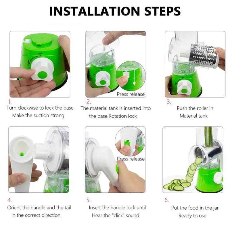 Manual Vegetable Cutter Slicer – Quick & Easy Kitchen Prep Tool