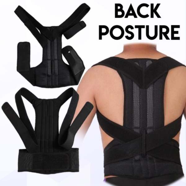 Adjustable Back Support Belt | Posture Corrector | Breathable Spine & Shoulder Support Brace for Men & Women