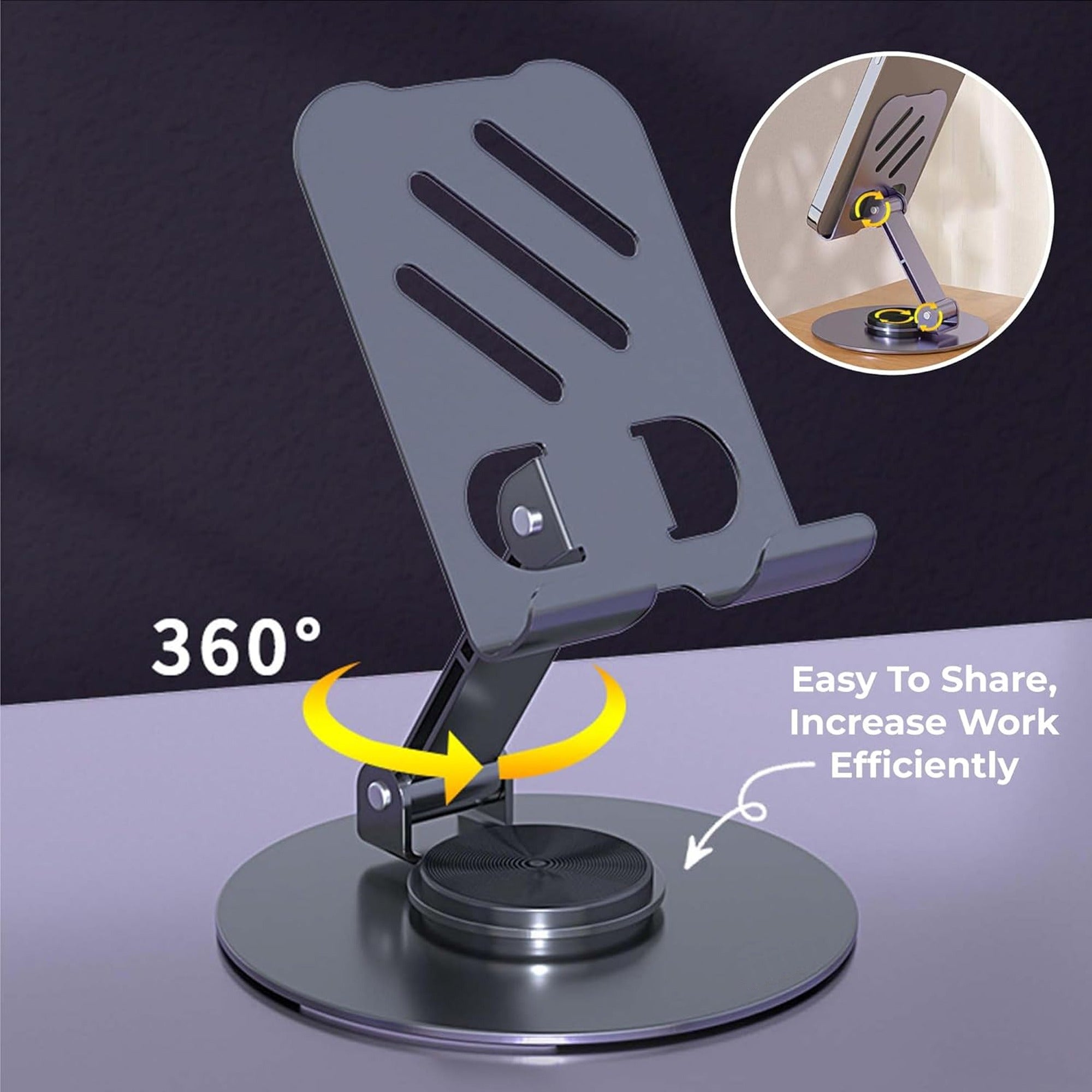 360° Rotating Mobile Holder – Adjustable & Hands-Free Stand