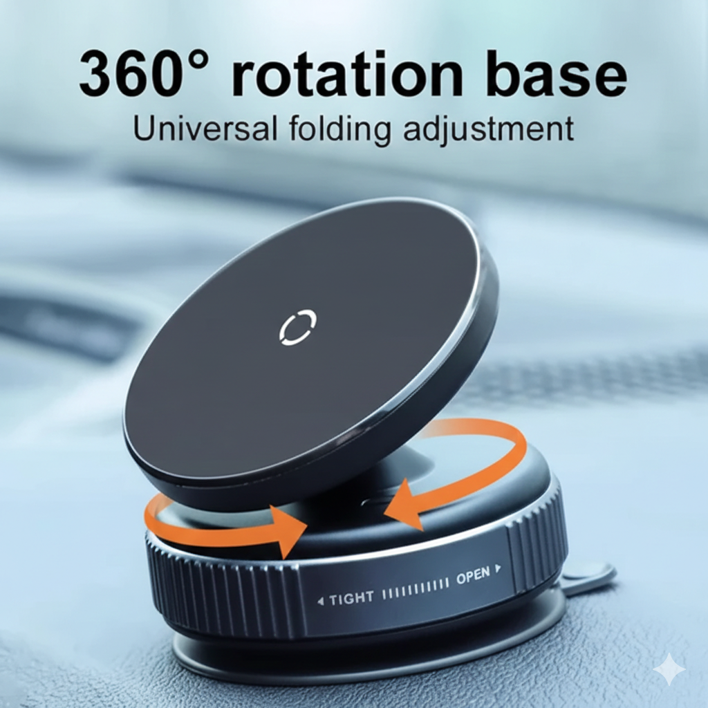 Magnetic Car Phone Holder – Strong Grip & Hands-Free Driving Stand