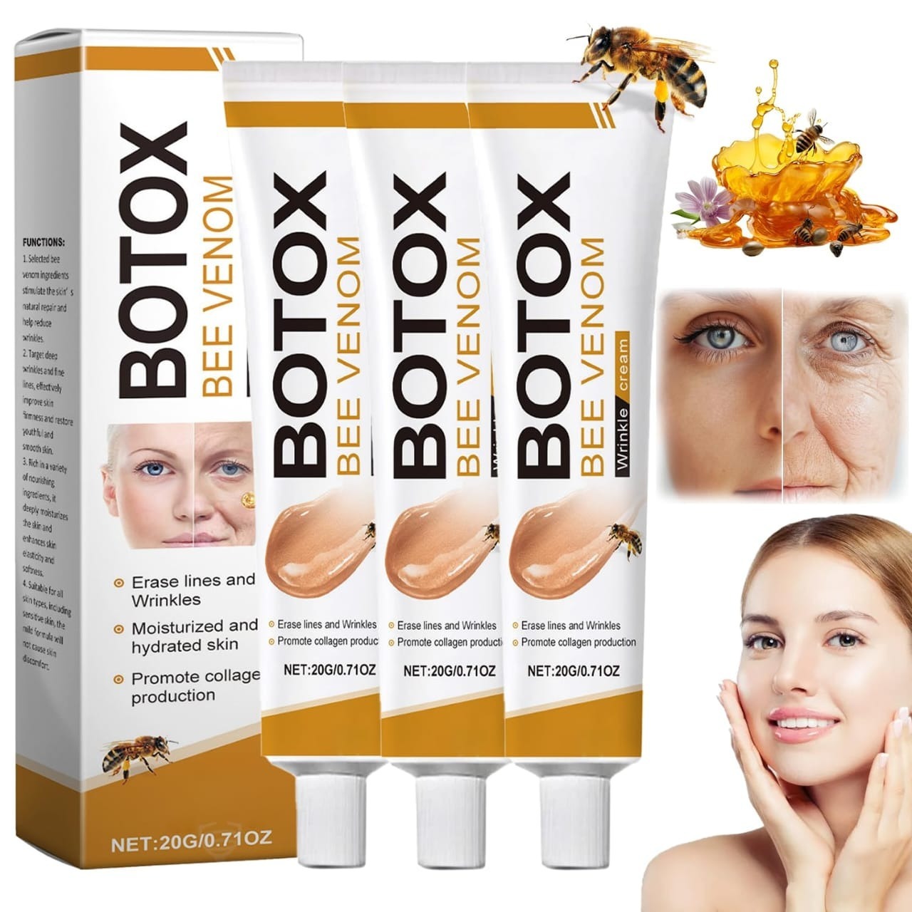 Bee Venom Wrinkle Cream – Firming & Anti-Aging Skin Care