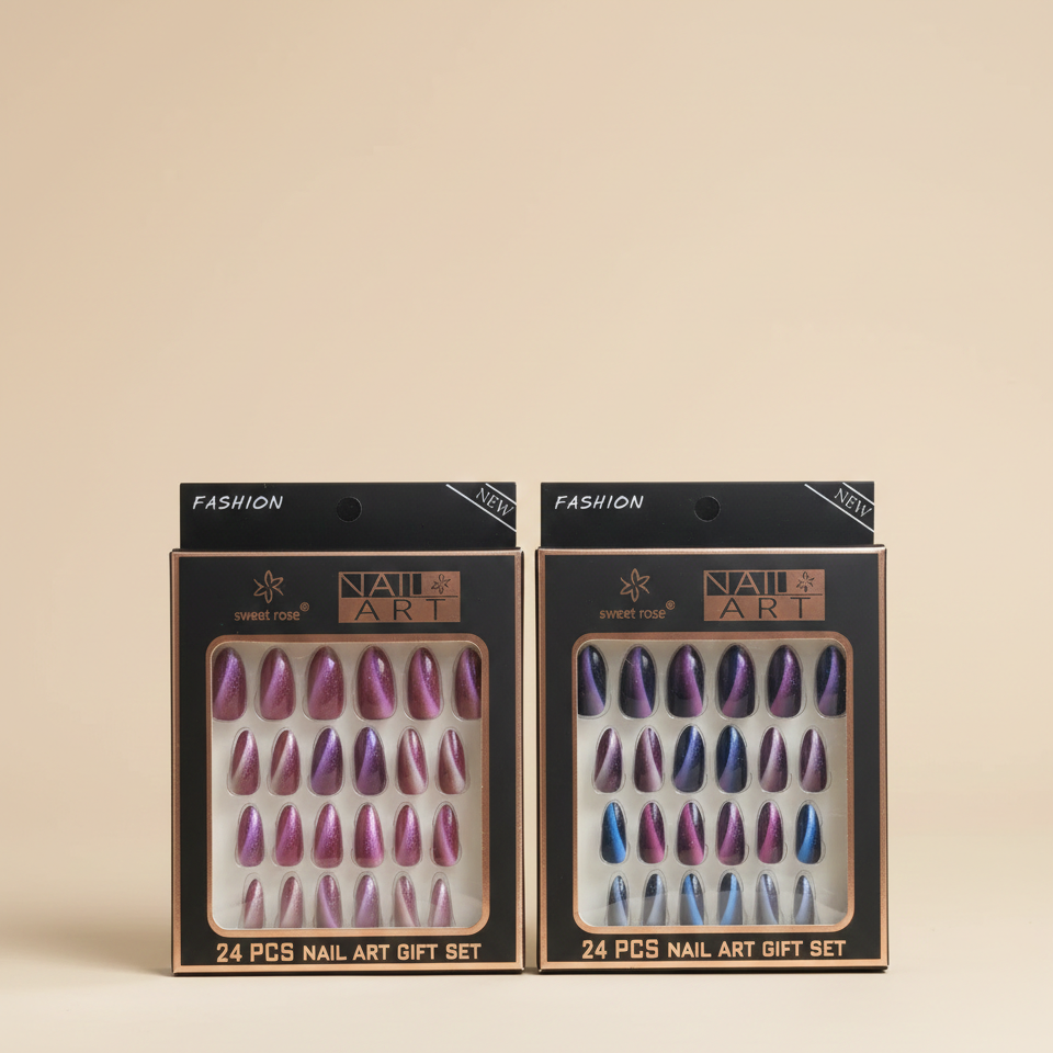 24 Pcs Press-On Nail Set – Salon Style Manicure in Minutes